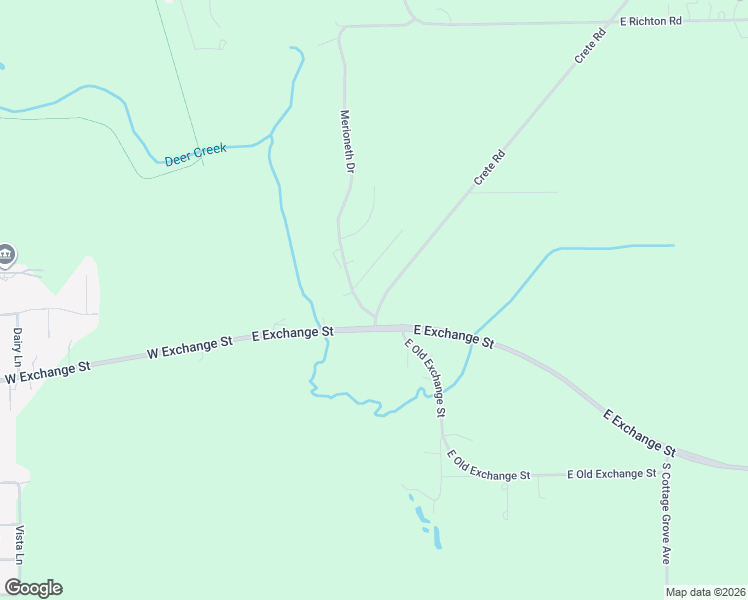 map of restaurants, bars, coffee shops, grocery stores, and more near 3988 Crete Road in Crete