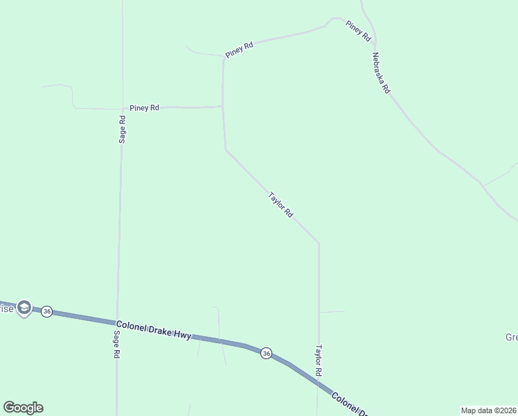 map of restaurants, bars, coffee shops, grocery stores, and more near Taylor Road in Tionesta