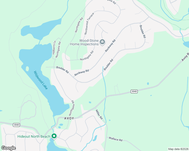 map of restaurants, bars, coffee shops, grocery stores, and more near 2646 Boulder Road in Lake Ariel