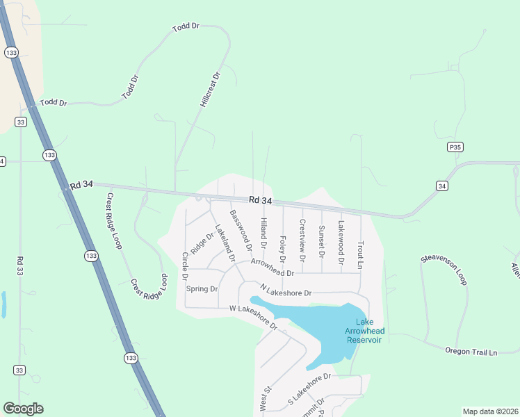 map of restaurants, bars, coffee shops, grocery stores, and more near 11216 Road 34 in Blair