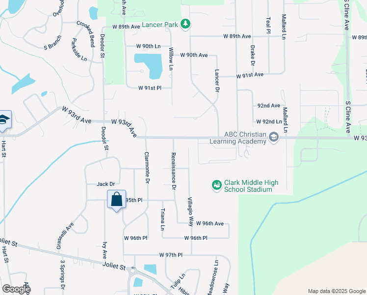 map of restaurants, bars, coffee shops, grocery stores, and more near 9336 Villagio Way in Saint John