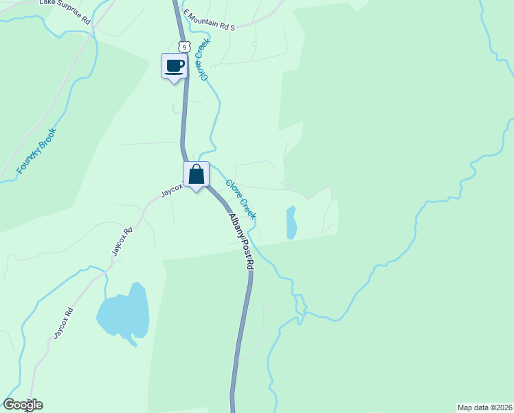 map of restaurants, bars, coffee shops, grocery stores, and more near 11 Cross Creek Road in Cold Spring