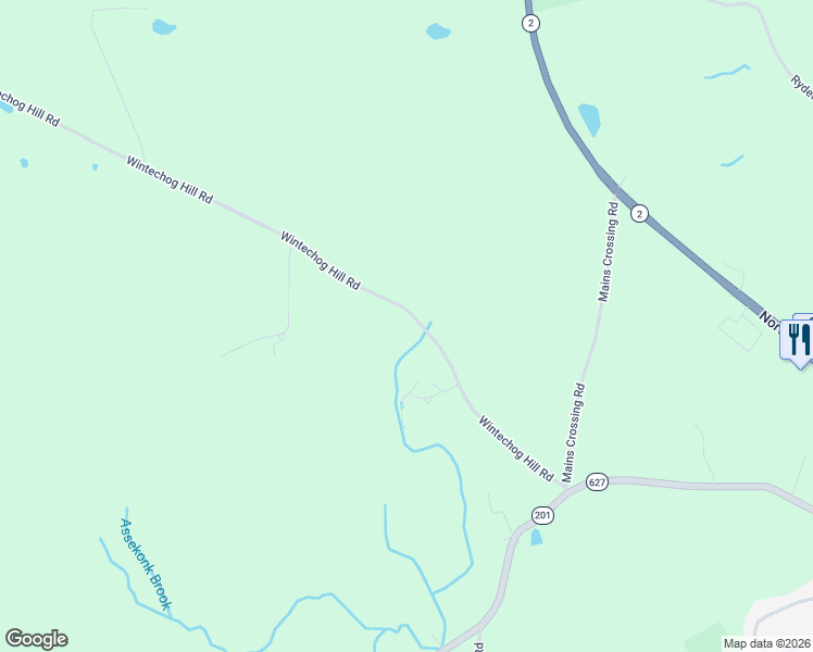 map of restaurants, bars, coffee shops, grocery stores, and more near 49 Wintechog Hill Road in North Stonington