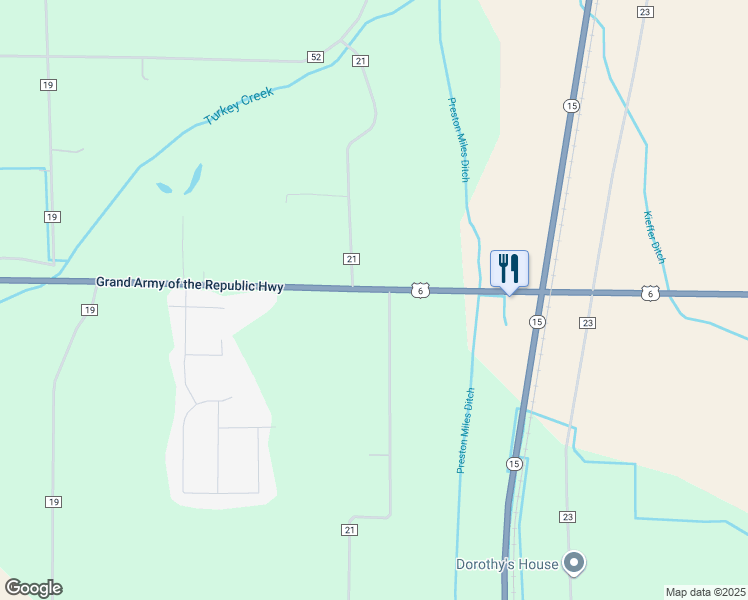 map of restaurants, bars, coffee shops, grocery stores, and more near 20248 U.S. 6 in Milford