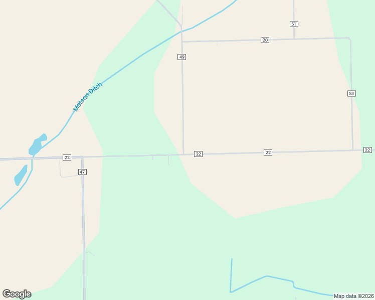 map of restaurants, bars, coffee shops, grocery stores, and more near 5001-5399 County Road 22 in Butler