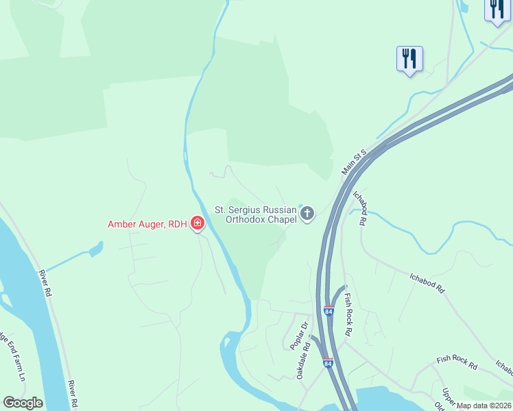 map of restaurants, bars, coffee shops, grocery stores, and more near 71 Kiev Drive in Southbury