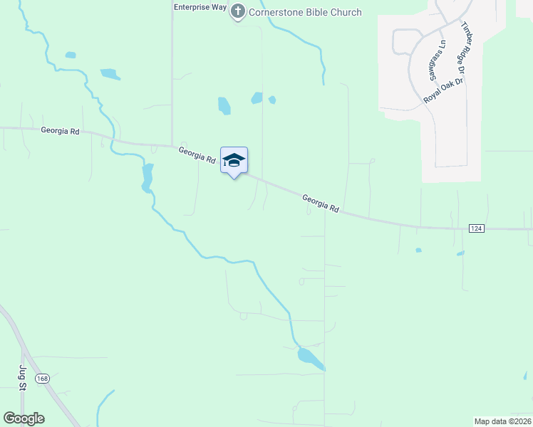 map of restaurants, bars, coffee shops, grocery stores, and more near 15085 Georgia Road in Middlefield