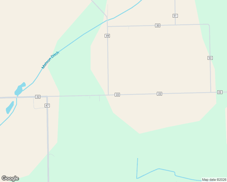 map of restaurants, bars, coffee shops, grocery stores, and more near 5001 County Road 22 in Butler