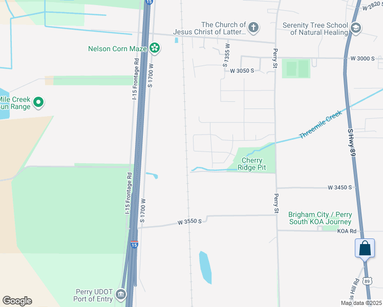 map of restaurants, bars, coffee shops, grocery stores, and more near 1505 West 3300 South in Brigham City