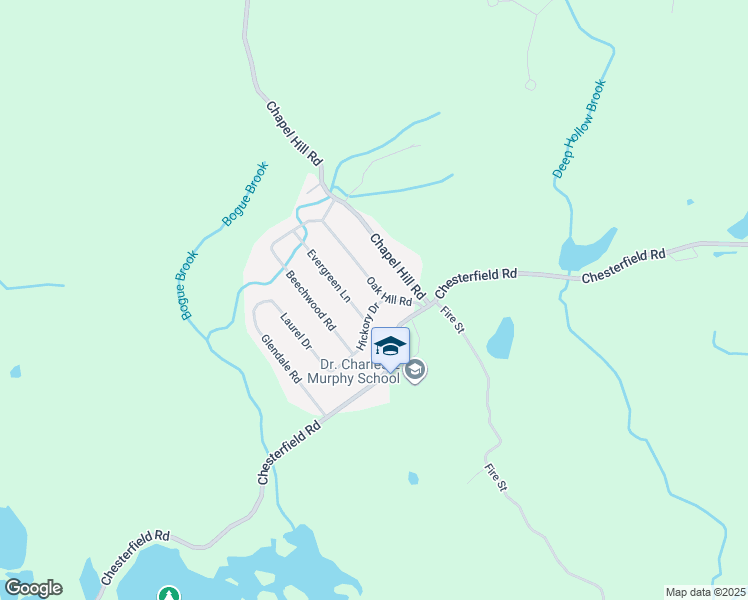 map of restaurants, bars, coffee shops, grocery stores, and more near 18 Oak Hill Road in Montville