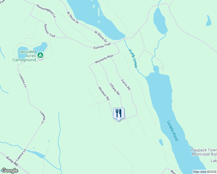 map of restaurants, bars, coffee shops, grocery stores, and more near 58 Windsor Road in Hawley