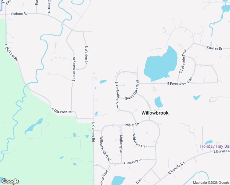 map of restaurants, bars, coffee shops, grocery stores, and more near 24334 South Timberline Trail in Crete
