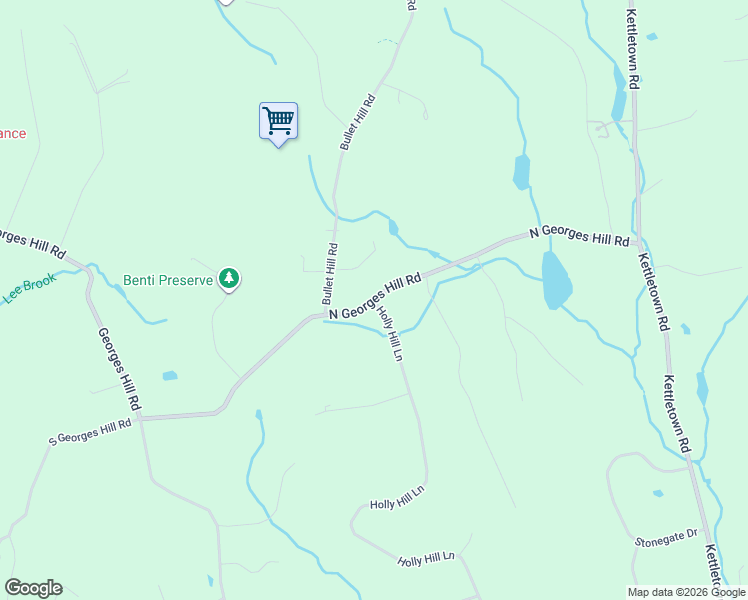 map of restaurants, bars, coffee shops, grocery stores, and more near 24 Holly Hill Lane in Southbury