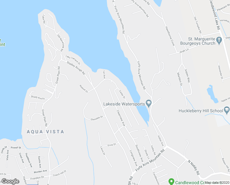 map of restaurants, bars, coffee shops, grocery stores, and more near 51 Lakeview Avenue in Danbury