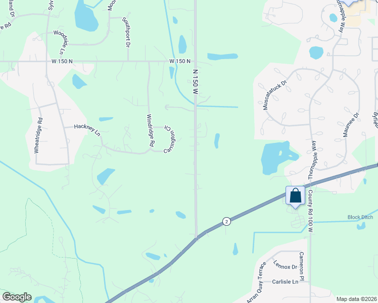 map of restaurants, bars, coffee shops, grocery stores, and more near Carrington Cir in Valparaiso