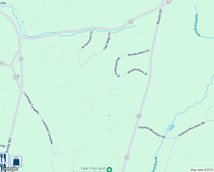 map of restaurants, bars, coffee shops, grocery stores, and more near 12 Amadeo Drive in Bethany