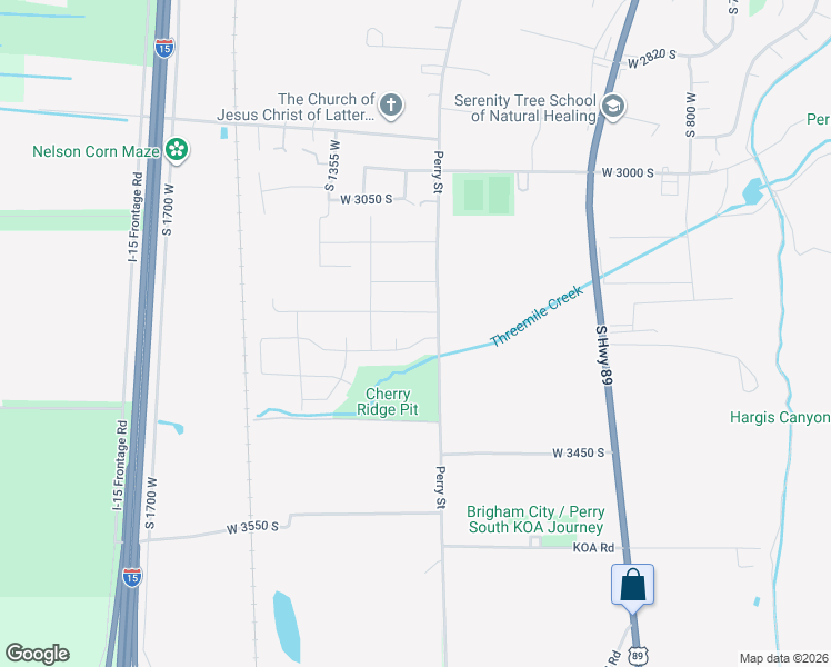 map of restaurants, bars, coffee shops, grocery stores, and more near 1230 West 3275 South in Brigham City