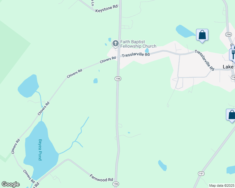 map of restaurants, bars, coffee shops, grocery stores, and more near Easton Turnpike in Wayne
