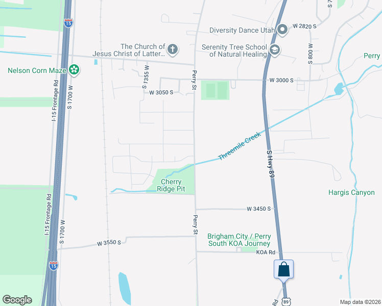 map of restaurants, bars, coffee shops, grocery stores, and more near 1210 West 3275 South in Brigham City