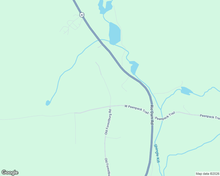 map of restaurants, bars, coffee shops, grocery stores, and more near 152 Old Forestburgh Road in Orange County