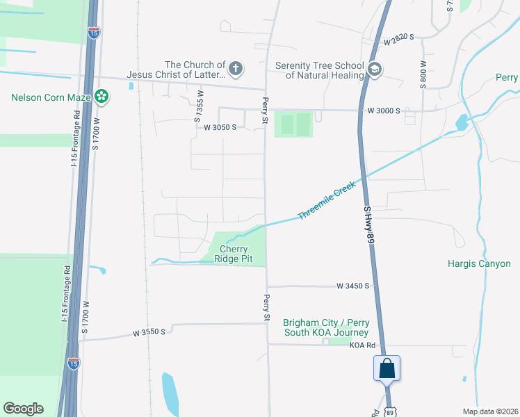 map of restaurants, bars, coffee shops, grocery stores, and more near 1230 West 3275 South in Brigham City
