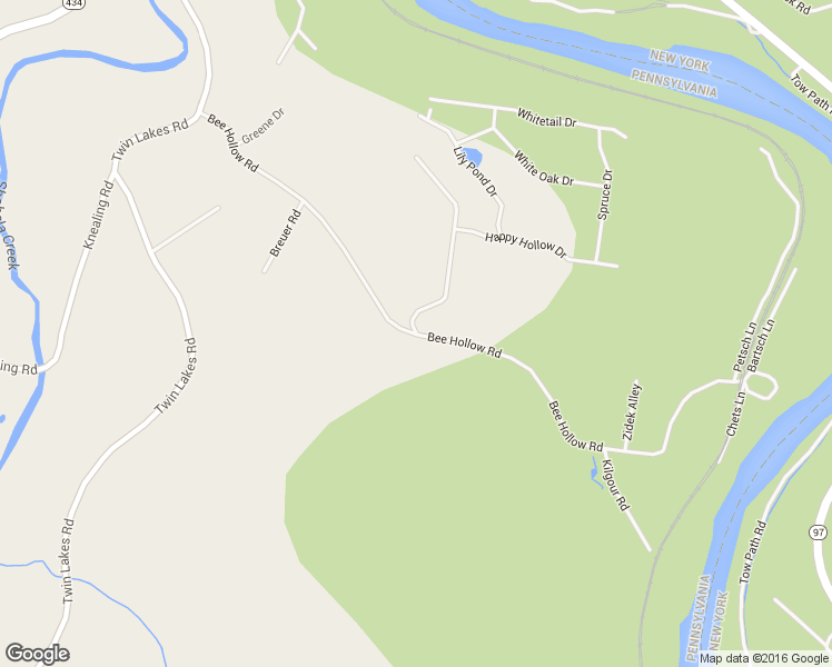 map of restaurants, bars, coffee shops, grocery stores, and more near 100 Bee Hollow Road in Shohola