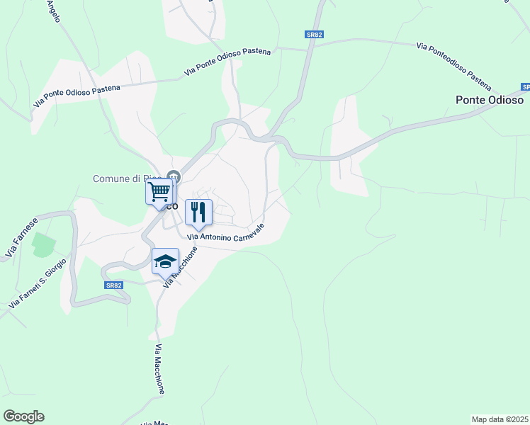map of restaurants, bars, coffee shops, grocery stores, and more near 15 Via Fossato in Pico