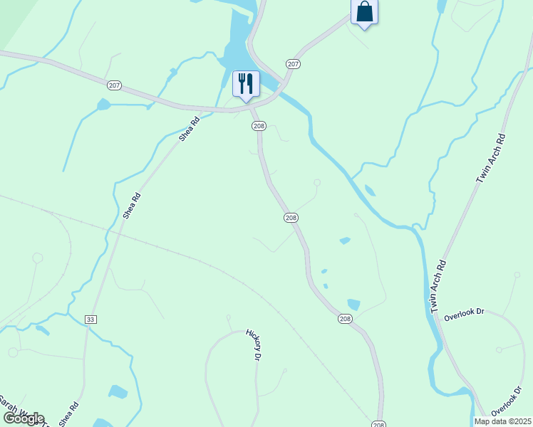map of restaurants, bars, coffee shops, grocery stores, and more near 3447 New York 208 in Campbell Hall