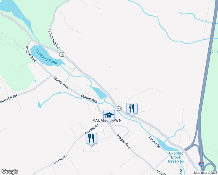 map of restaurants, bars, coffee shops, grocery stores, and more near in Montville