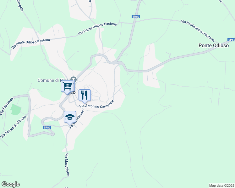 map of restaurants, bars, coffee shops, grocery stores, and more near 15 Via Fossato in Pico
