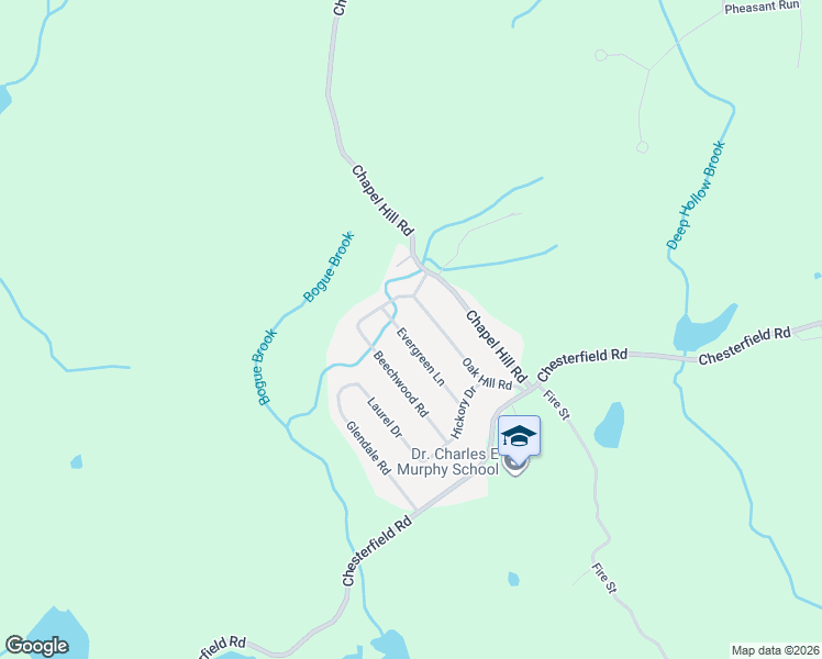 map of restaurants, bars, coffee shops, grocery stores, and more near 51 Evergreen Lane in Montville