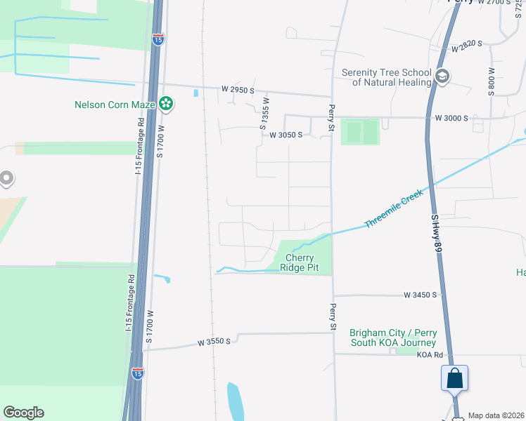 map of restaurants, bars, coffee shops, grocery stores, and more near 1381 West 3225 South in Perry