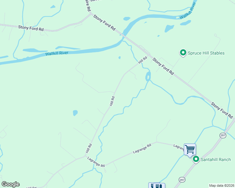 map of restaurants, bars, coffee shops, grocery stores, and more near 25 Hill Road in Middletown