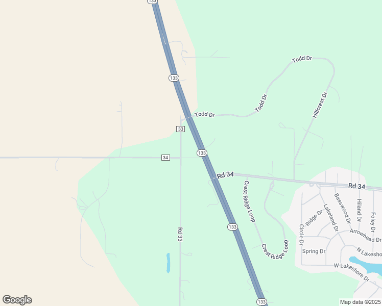 map of restaurants, bars, coffee shops, grocery stores, and more near 11978 County Road 34 in Blair