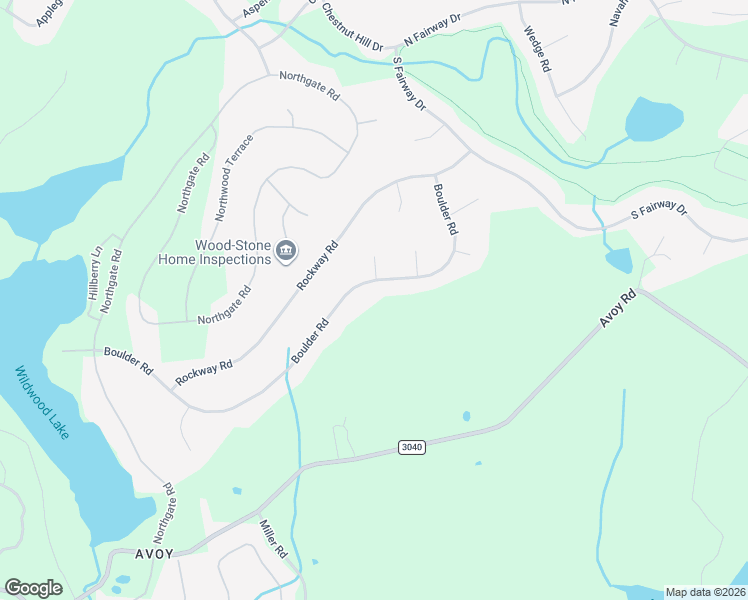 map of restaurants, bars, coffee shops, grocery stores, and more near 2707 Boulder Road in Lake Ariel