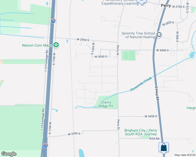 map of restaurants, bars, coffee shops, grocery stores, and more near 1329 West 3200 South in Perry