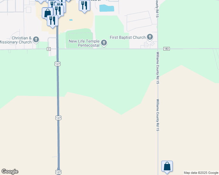 map of restaurants, bars, coffee shops, grocery stores, and more near in Bryan