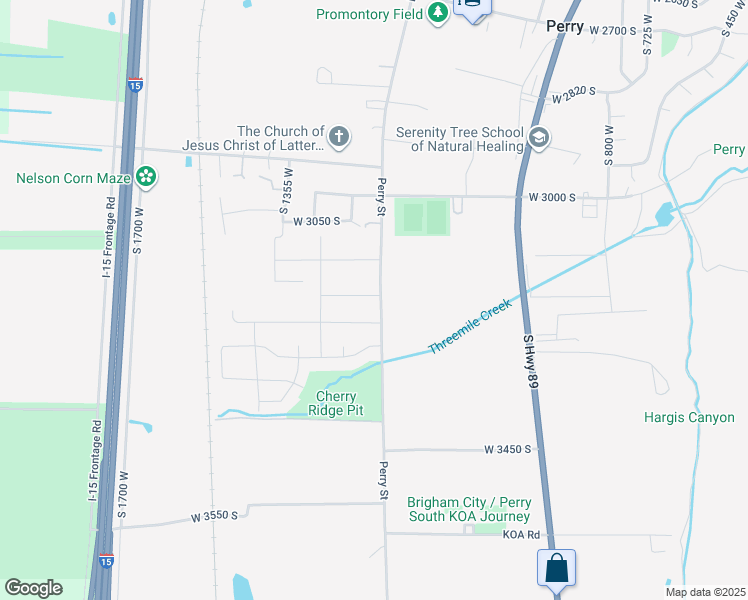 map of restaurants, bars, coffee shops, grocery stores, and more near 1213 West 3200 South in Perry