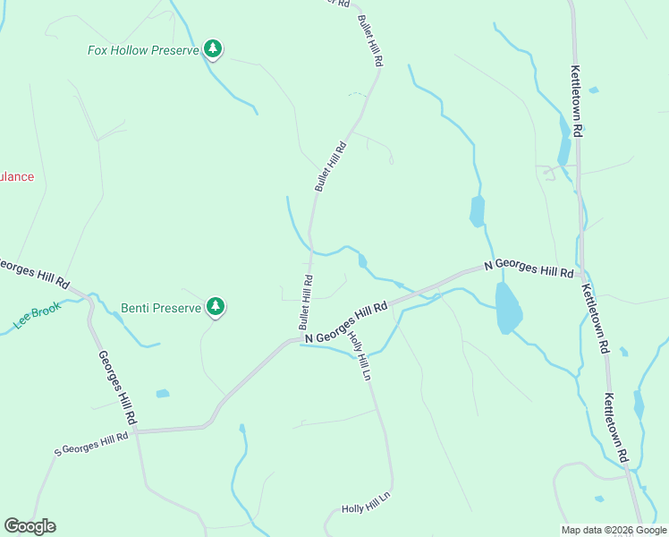 map of restaurants, bars, coffee shops, grocery stores, and more near 1115 Bullet Hill Road in Southbury