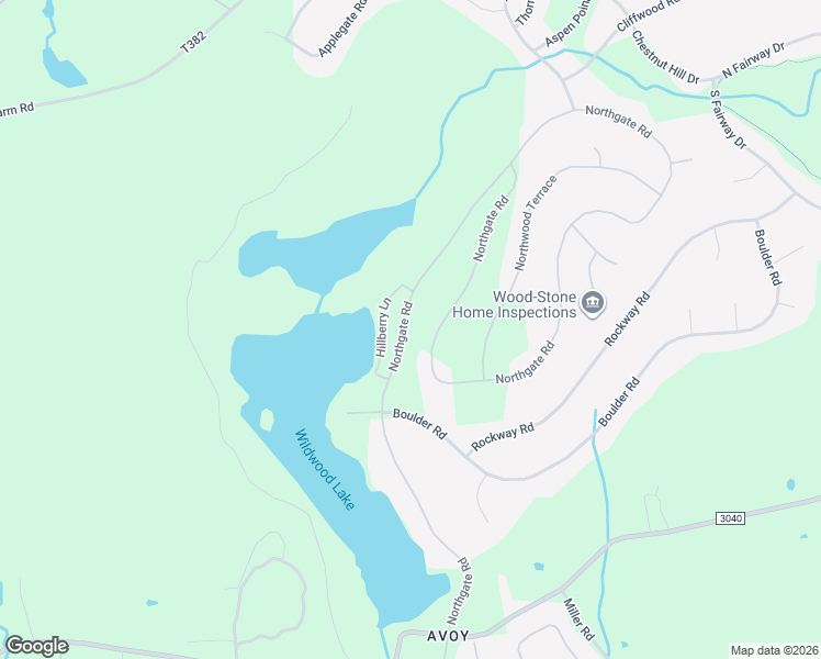 map of restaurants, bars, coffee shops, grocery stores, and more near 3073 Northgate Road in Lake Ariel