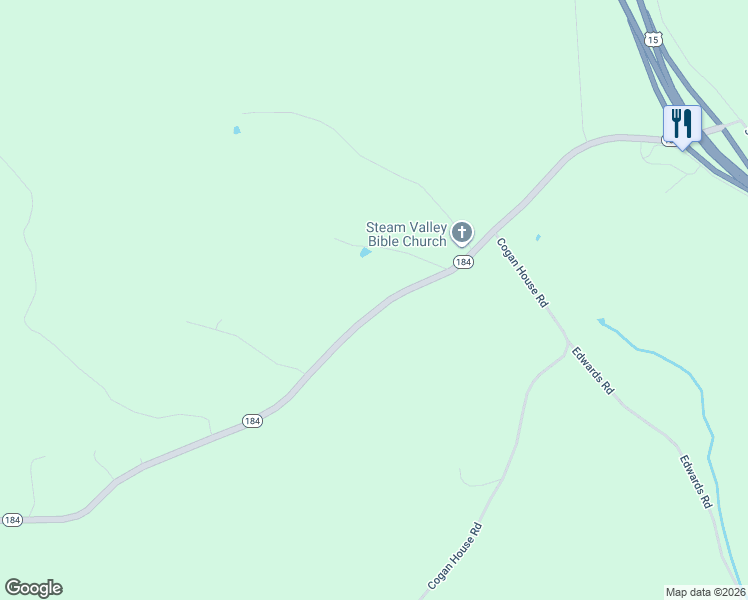 map of restaurants, bars, coffee shops, grocery stores, and more near 606-662 Highway 184 in Trout Run