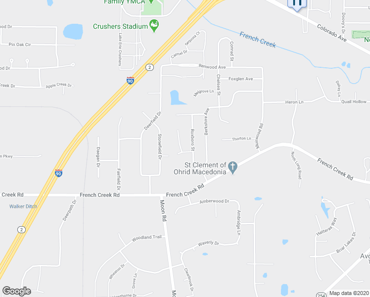 map of restaurants, bars, coffee shops, grocery stores, and more near 2457 Woodhawk Lane in Avon