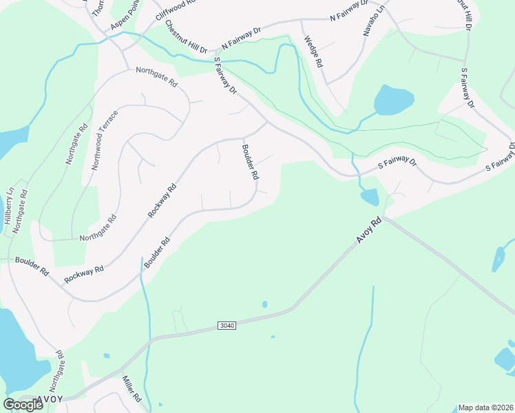 map of restaurants, bars, coffee shops, grocery stores, and more near 2718 Boulder Road in Lake Ariel