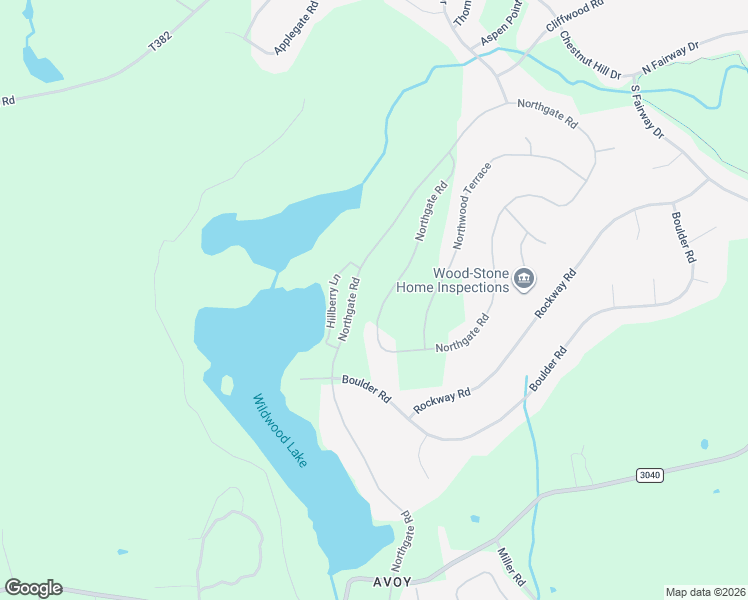 map of restaurants, bars, coffee shops, grocery stores, and more near 3287 Northgate Road in Wayne County