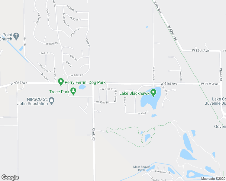 map of restaurants, bars, coffee shops, grocery stores, and more near 9108 Morton Street in Merrillville