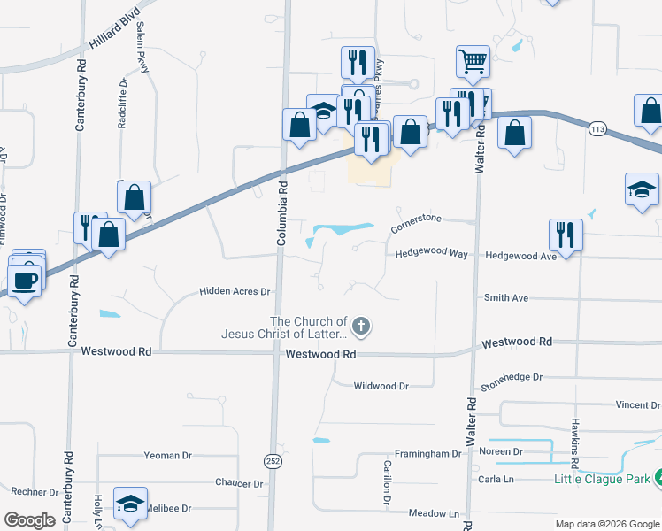 map of restaurants, bars, coffee shops, grocery stores, and more near 2401 Chapparal South in Westlake