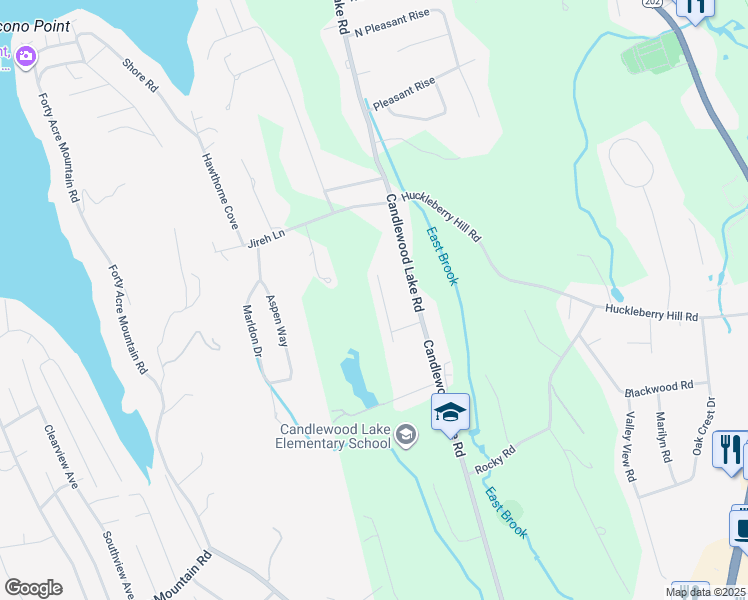 map of restaurants, bars, coffee shops, grocery stores, and more near 14 Alexander Drive in Brookfield