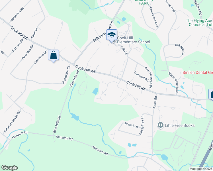 map of restaurants, bars, coffee shops, grocery stores, and more near 105 Colonial Hill Drive in Wallingford