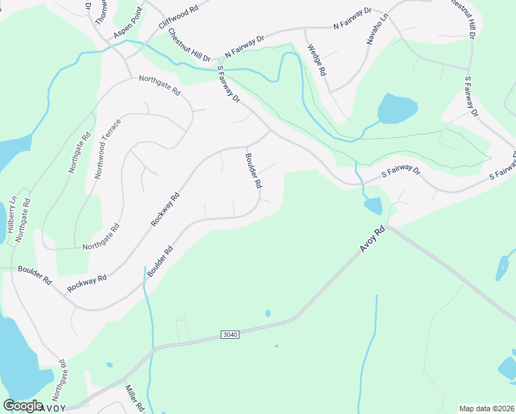 map of restaurants, bars, coffee shops, grocery stores, and more near 2718 Boulder Road in Lake Ariel