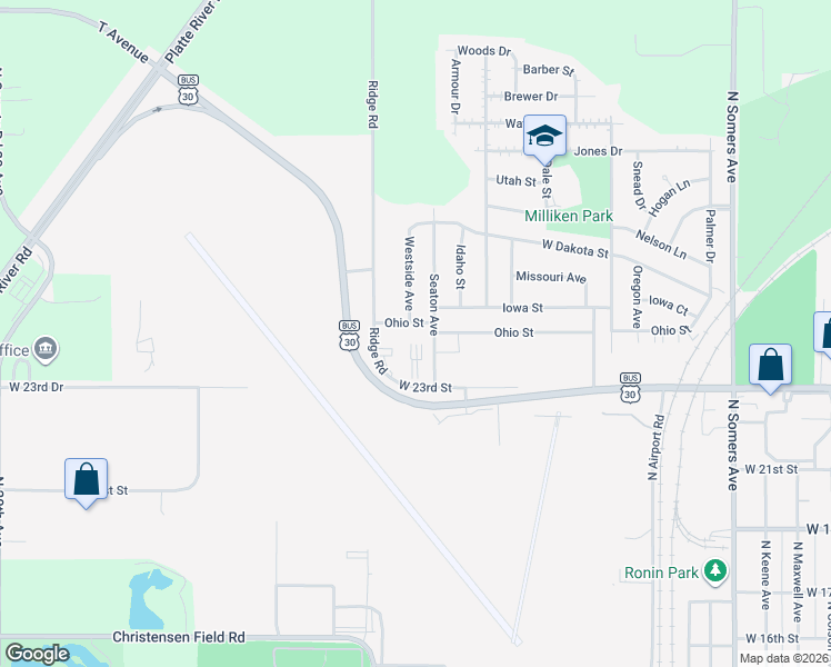 map of restaurants, bars, coffee shops, grocery stores, and more near 1840 West 23rd Street in Fremont